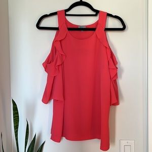 Pink off the shoulder tank